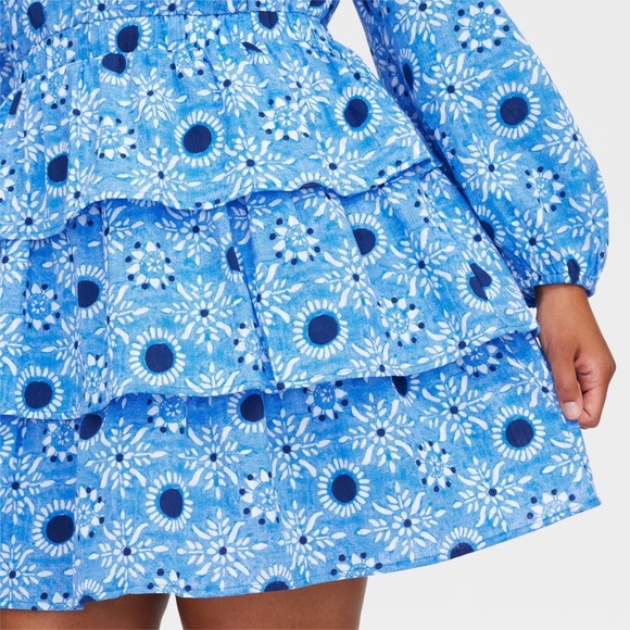 ROLLER RABBIT X TARGET Women's Star Medallion Print Mini A-Line Dress Blue, XS - Picture 3 of 3